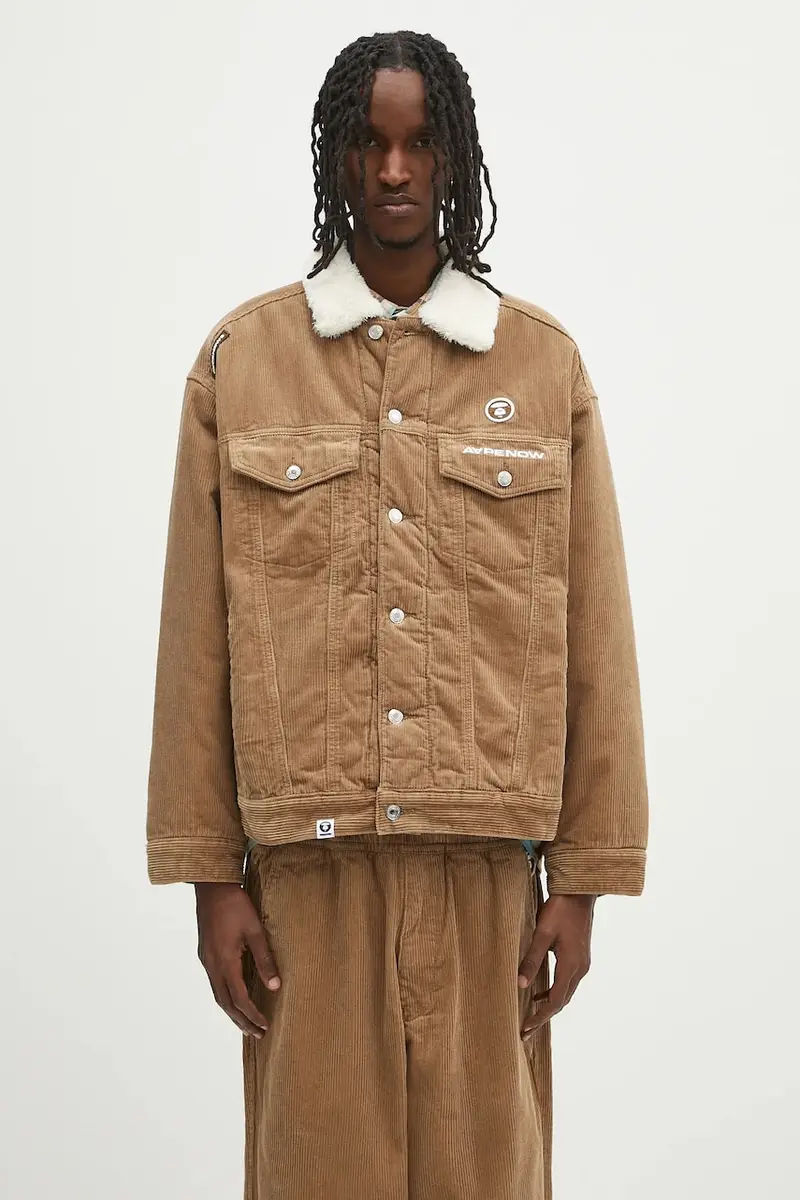 giacca in velluto a coste Now colore marrone AAPJKM7660XXN