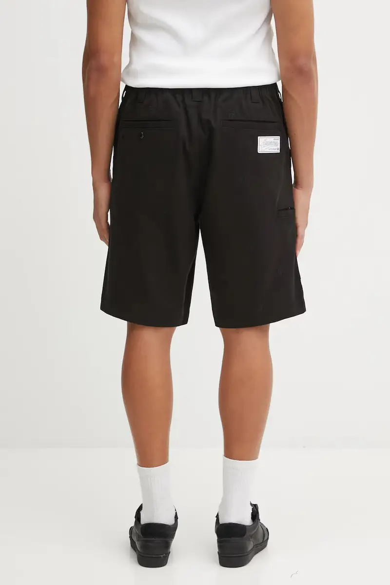 pantaloncini in cotone Main uomo colore nero AAPSPMB691XXO miniatura 3