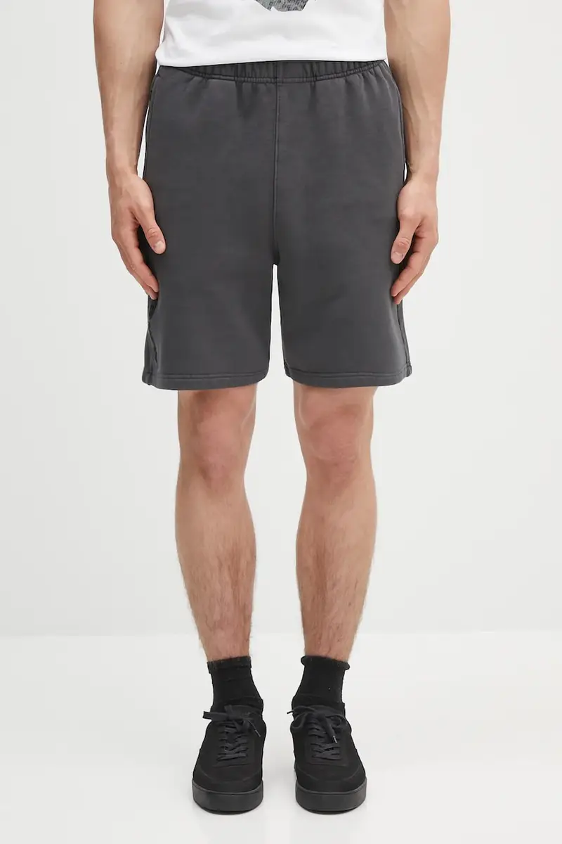 pantaloncini in cotone Now Sweat uomo colore grigio AAPSPMB678XXO