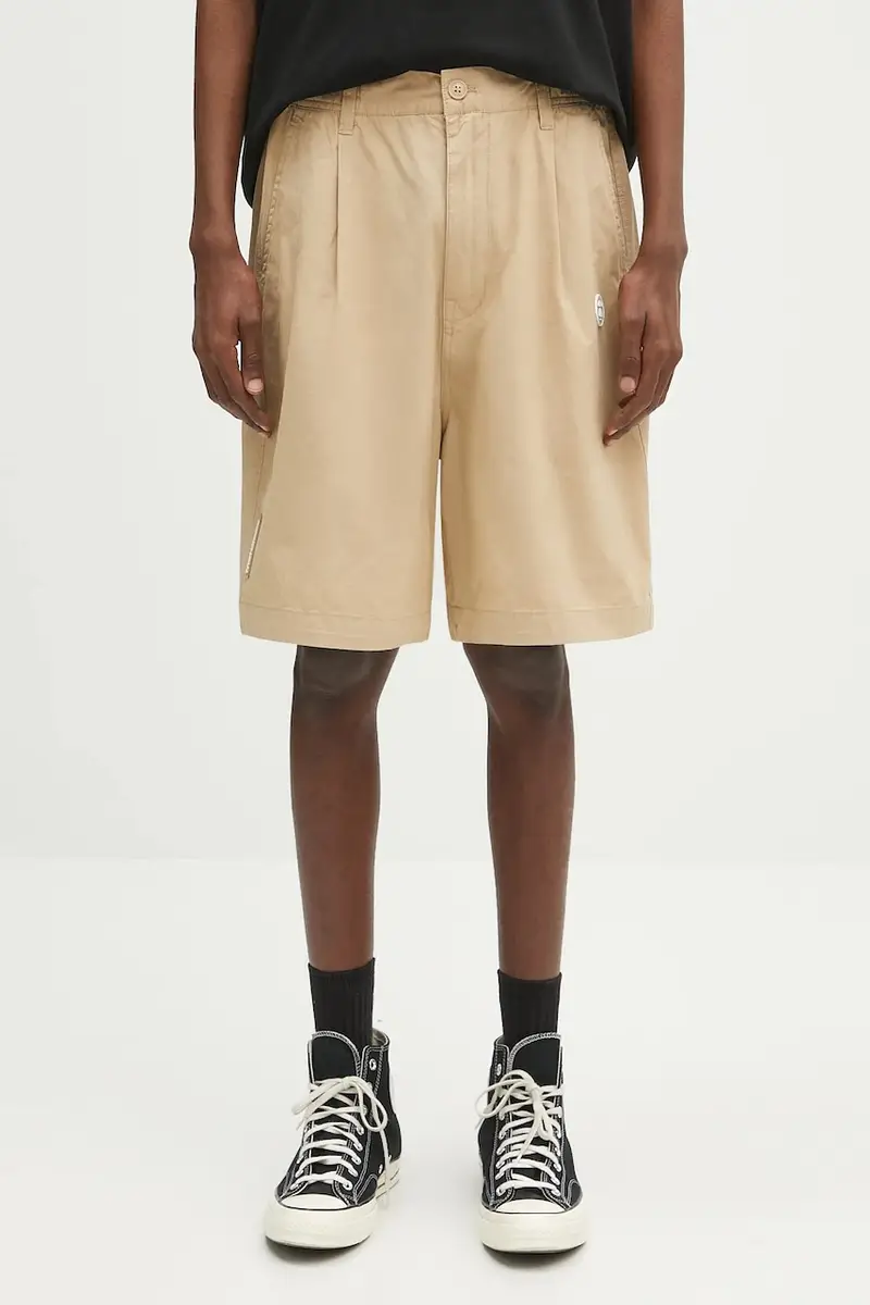 pantaloncini in cotone Now Woven uomo colore beige AAPSPMB670XXO