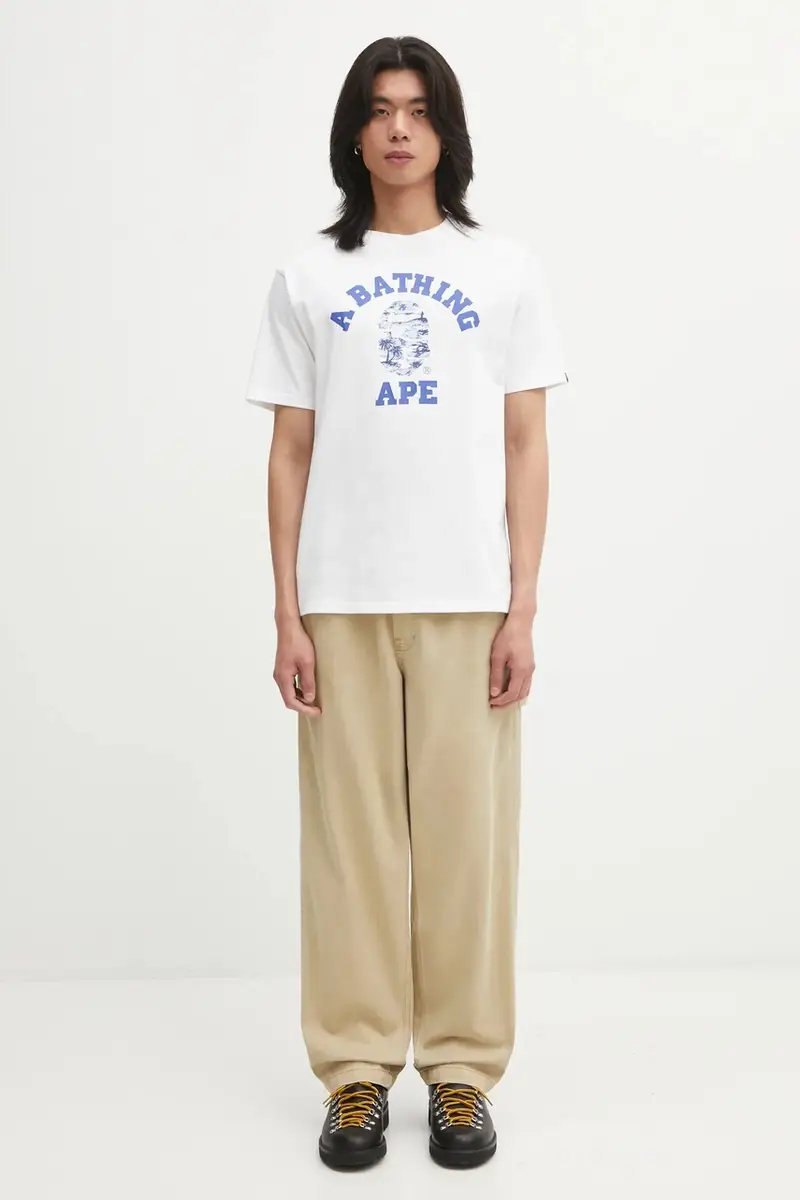 pantaloni in cotone Now uomo colore beige AAPPTMC629XXP miniatura 5