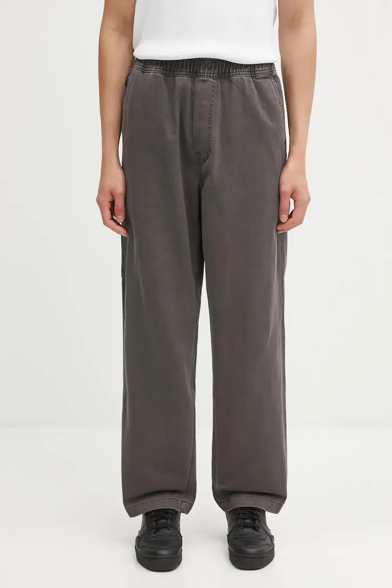 pantaloni in cotone Now uomo colore grigio AAPPTMC629XXP