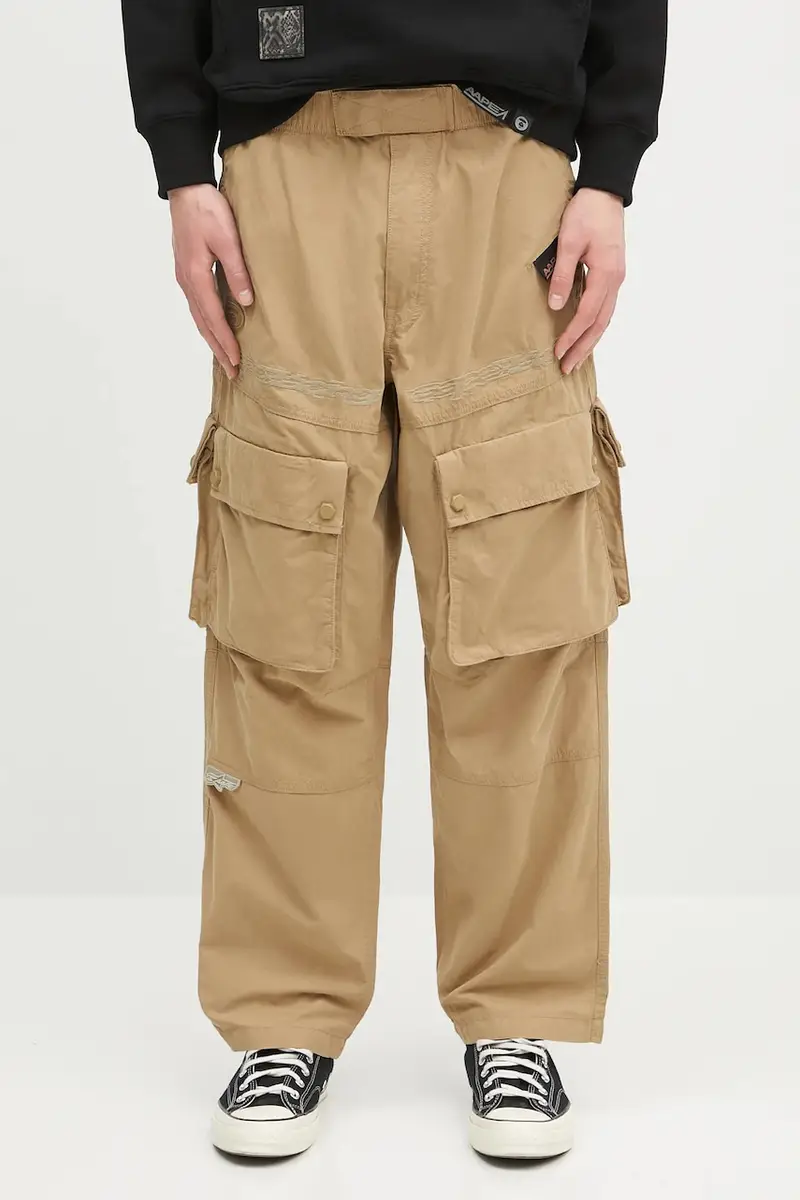 pantaloni Main Woven uomo colore beige AAPPTMB633XXN