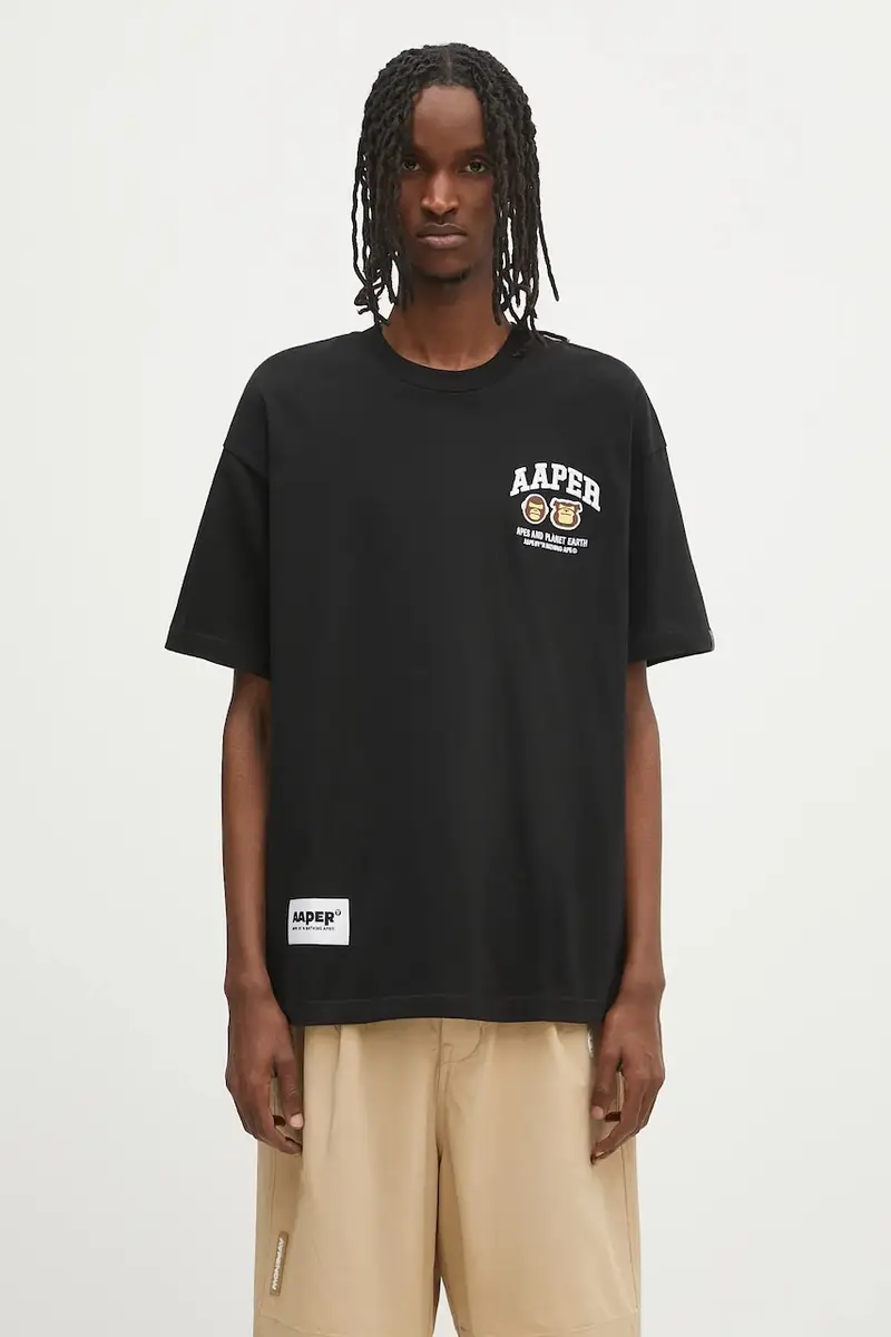 AAPE T-shirt Uomo Nero 2257084