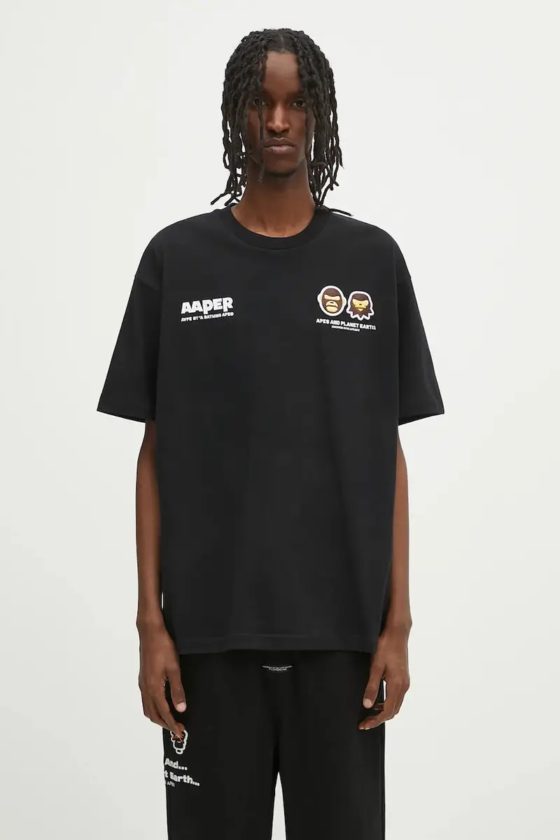 AAPE T-shirt Uomo Nero 2257024