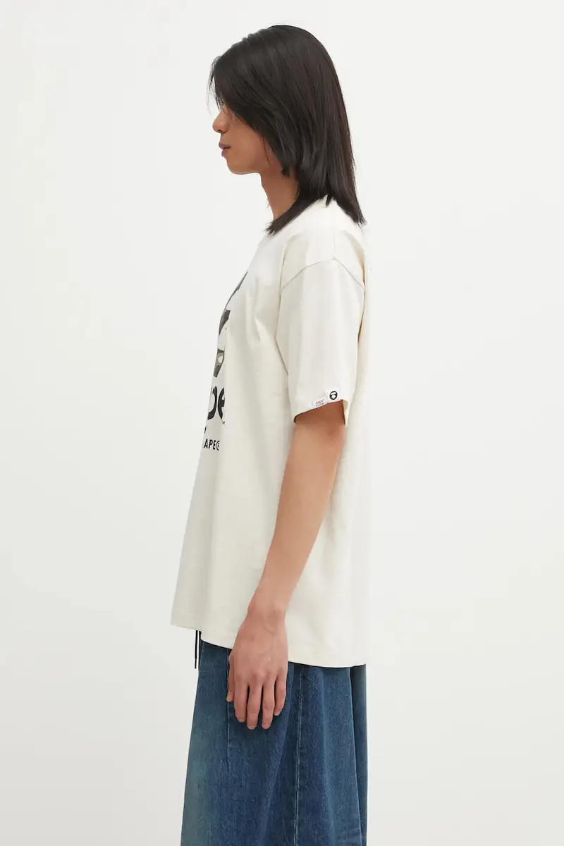 AAPE T-shirt Uomo Beige 3816934 miniatura 2