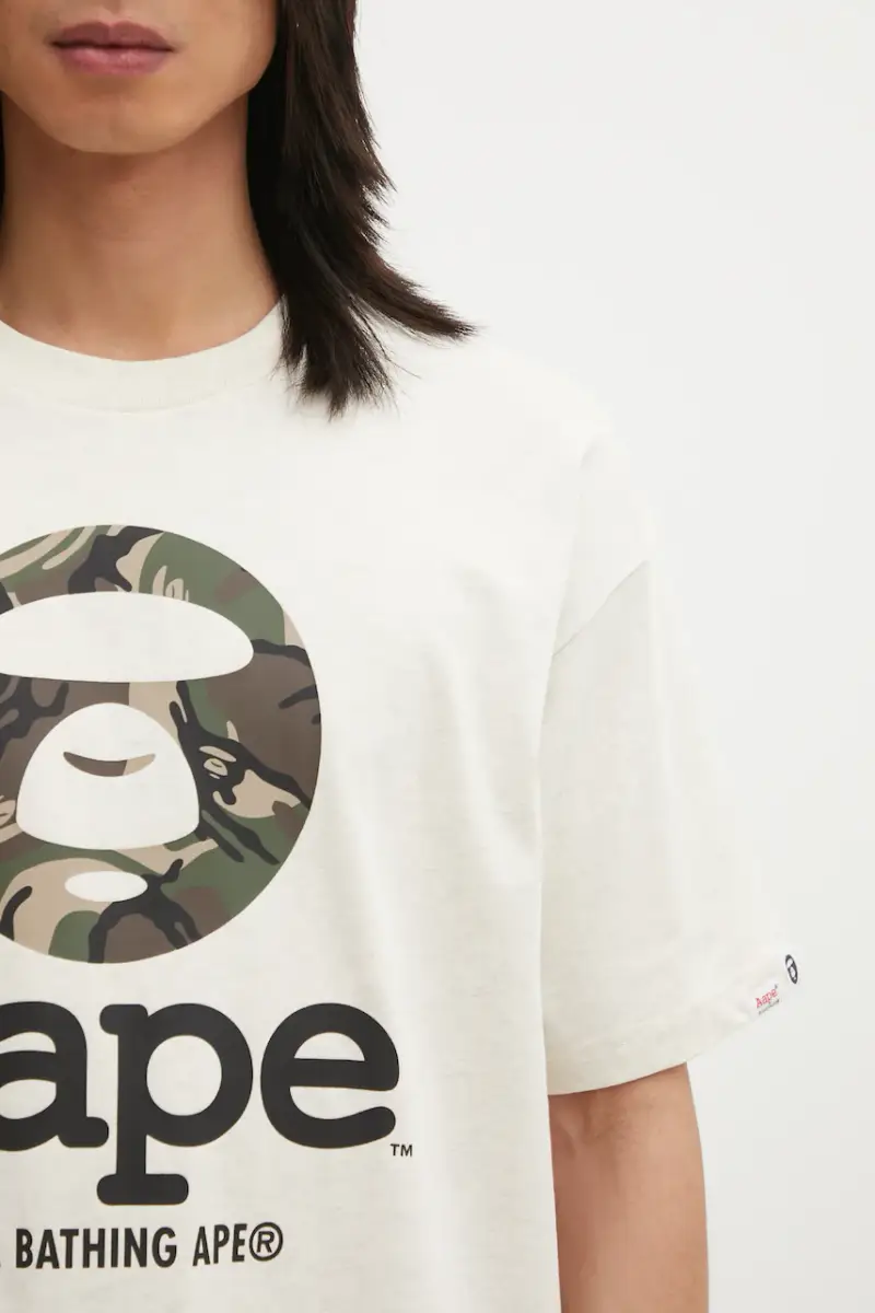 AAPE T-shirt Uomo Beige 3816934 miniatura 4