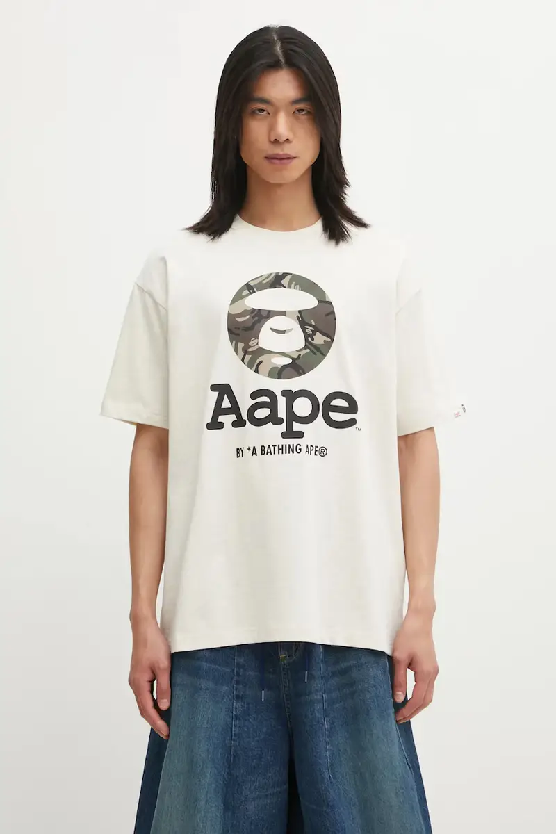 AAPE T-shirt Uomo Beige 3816934
