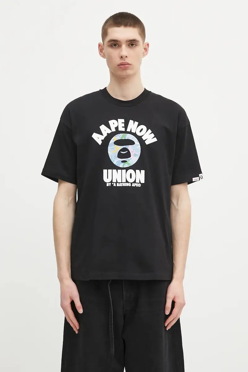 AAPE T-shirt Uomo Nero 2257089