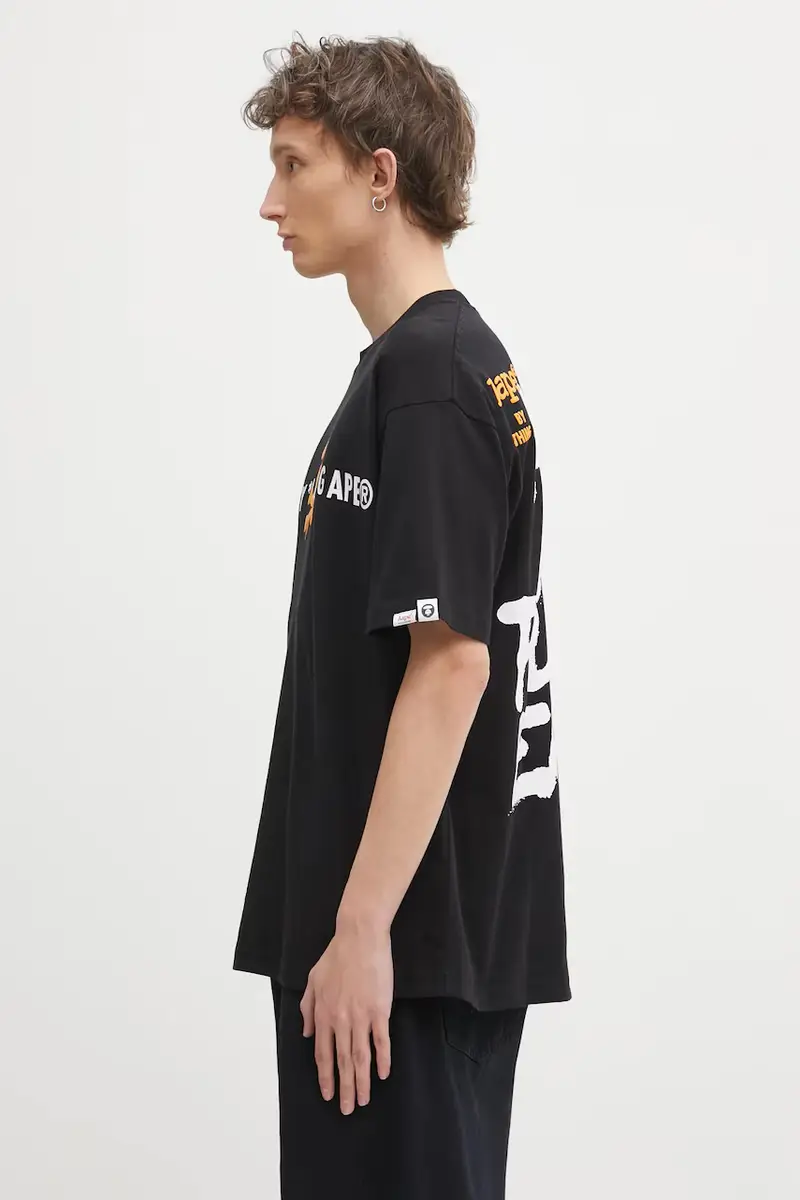 AAPE T-shirt Uomo Nero 3798624 miniatura 2