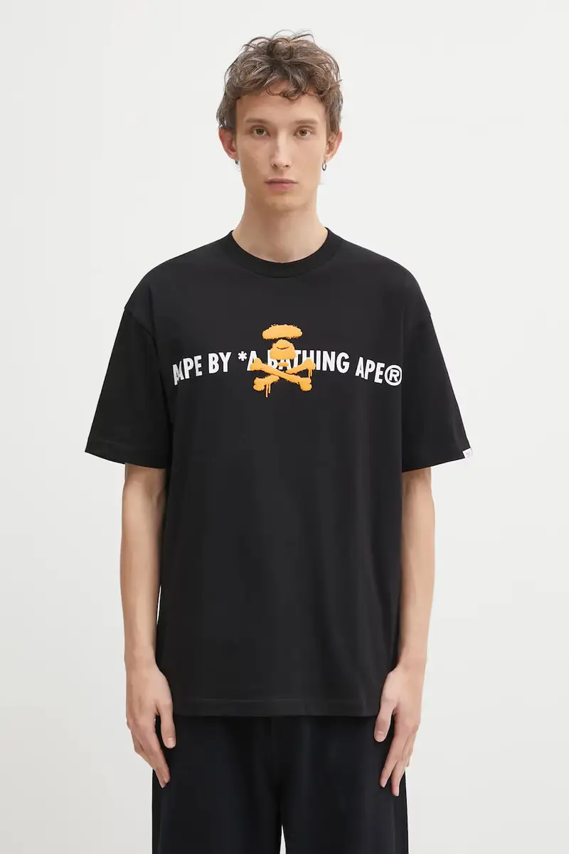 AAPE T-shirt Uomo Nero 3798624 miniatura 3