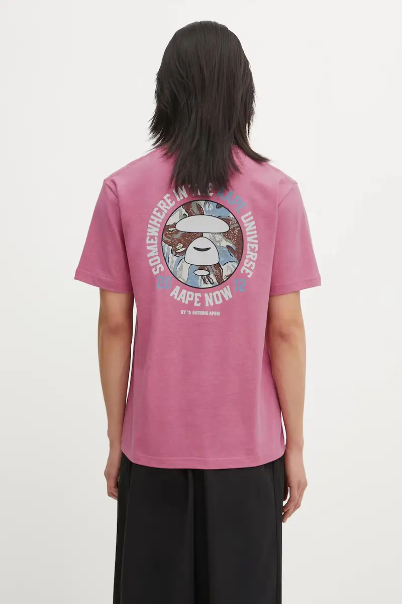 AAPE T-shirt Uomo Rosa 3842498 miniatura 3