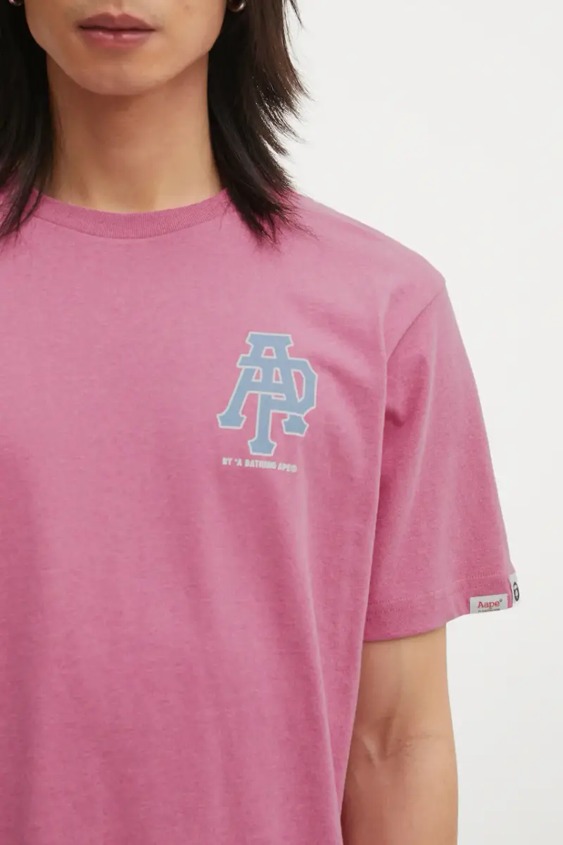 AAPE T-shirt Uomo Rosa 3842498 miniatura 4