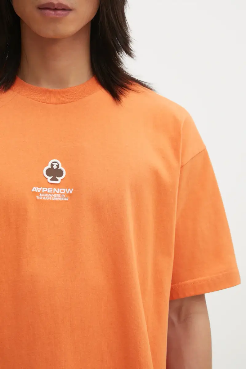 AAPE T-shirt Uomo Arancione 3798450 miniatura 4