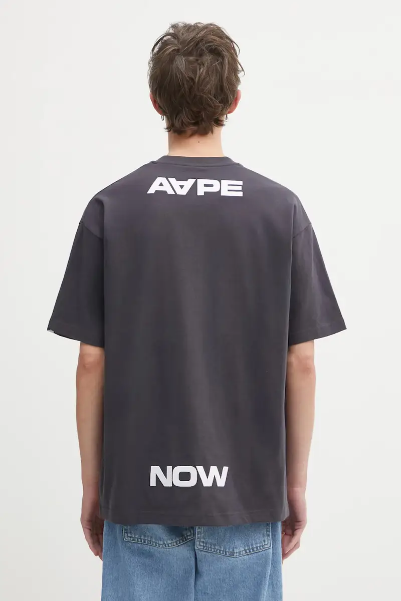 AAPE T-shirt Uomo Grigio 3798530 miniatura 3