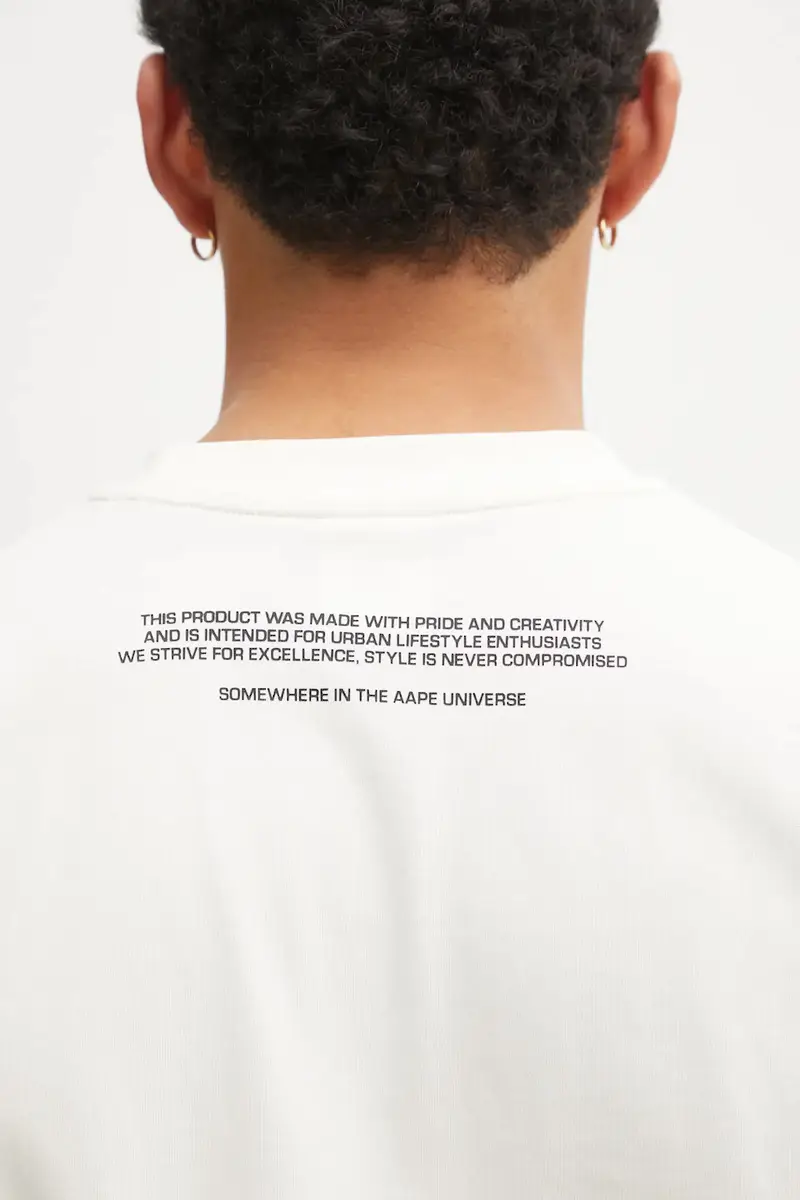 AAPE T-shirt Uomo Beige 3798472 miniatura 5