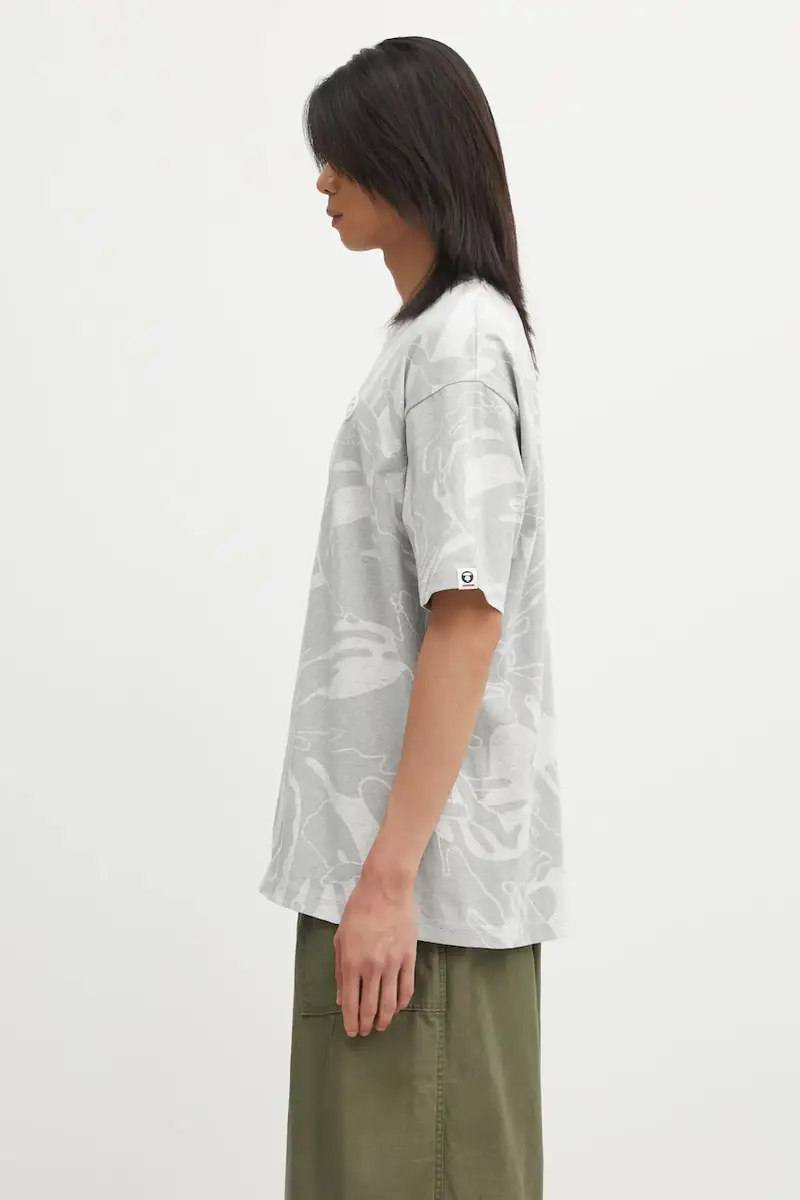 AAPE T-shirt Uomo Grigio 3816966 miniatura 2