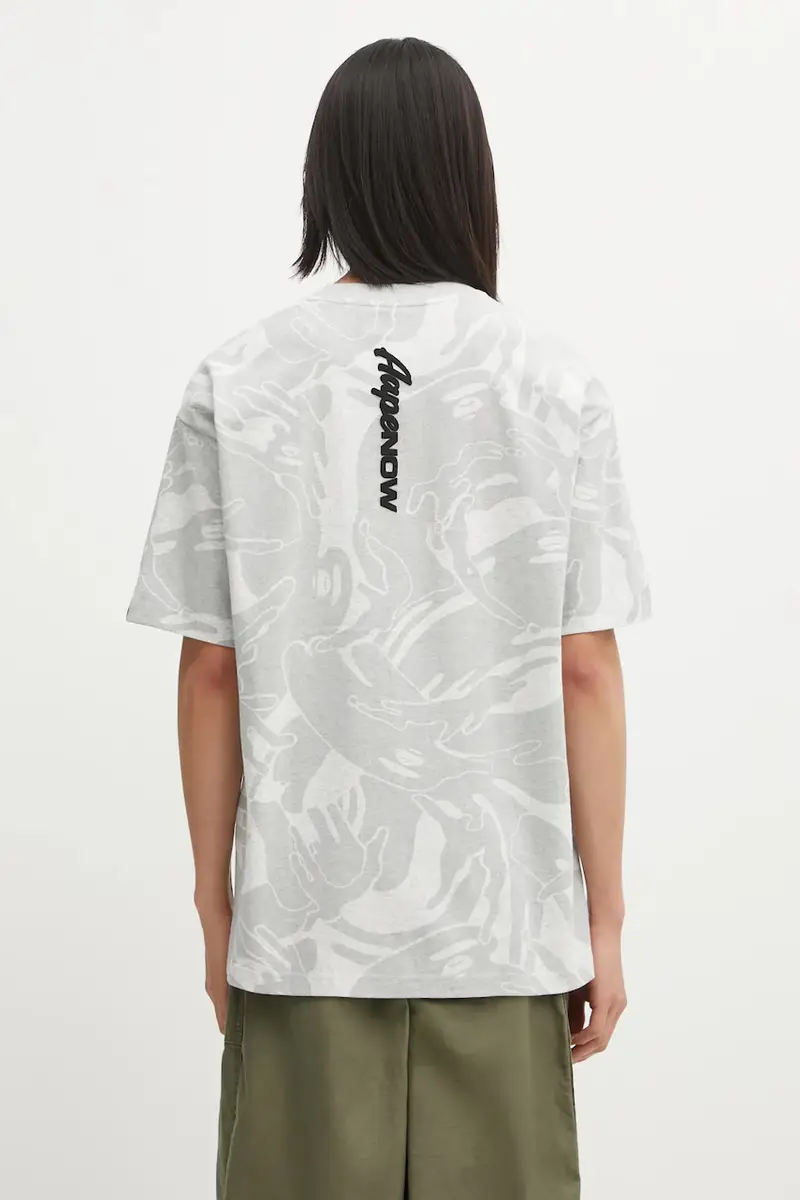 AAPE T-shirt Uomo Grigio 3816966 miniatura 3