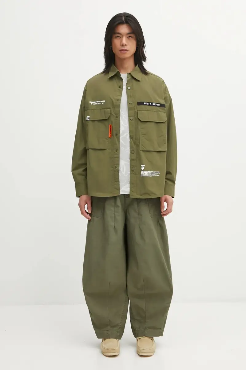 AAPE T-shirt Uomo Grigio 3816966 miniatura 5