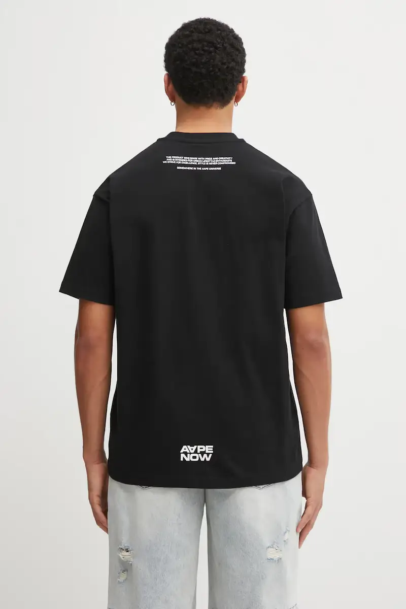 AAPE T-shirt Uomo Nero 3798663 miniatura 3