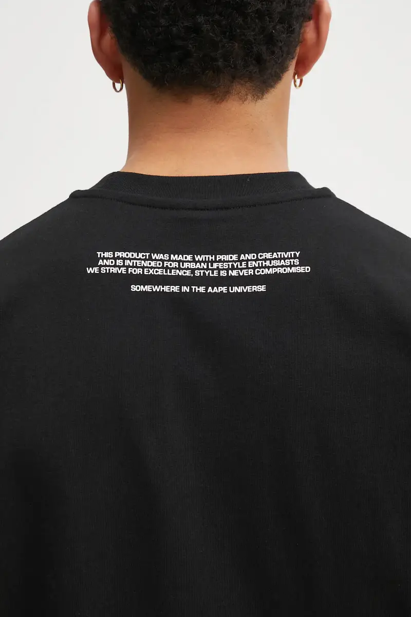 AAPE T-shirt Uomo Nero 3798663 miniatura 5