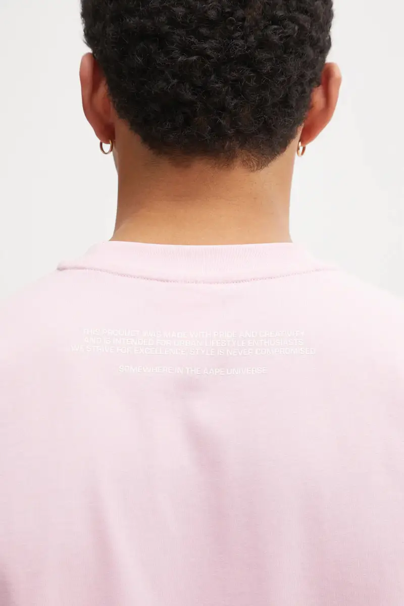 AAPE T-shirt Uomo Rosa 3798678 miniatura 5