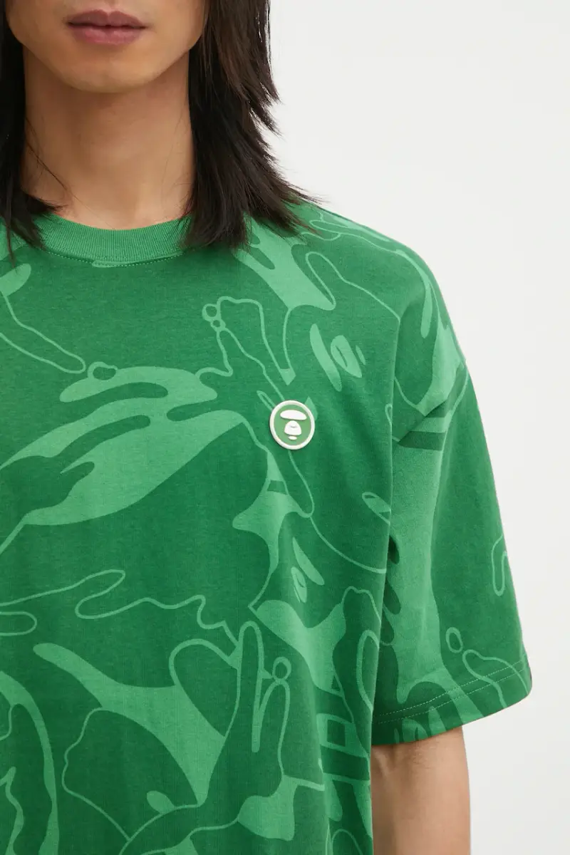 AAPE T-shirt Uomo Verde 3817027 miniatura 4