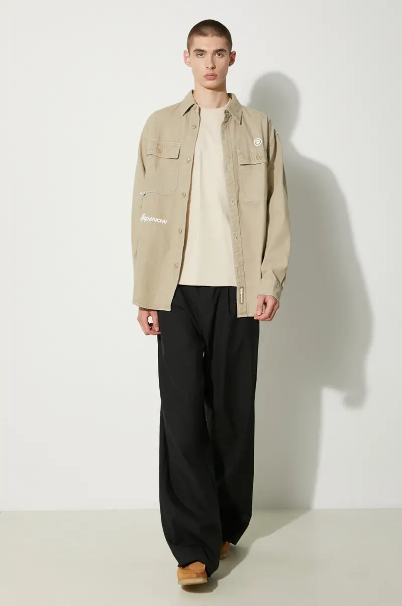 AAPE T-shirt Uomo Beige 2808529 miniatura 2