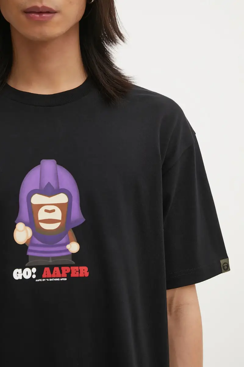 AAPE T-shirt Uomo Nero 3816990 miniatura 4