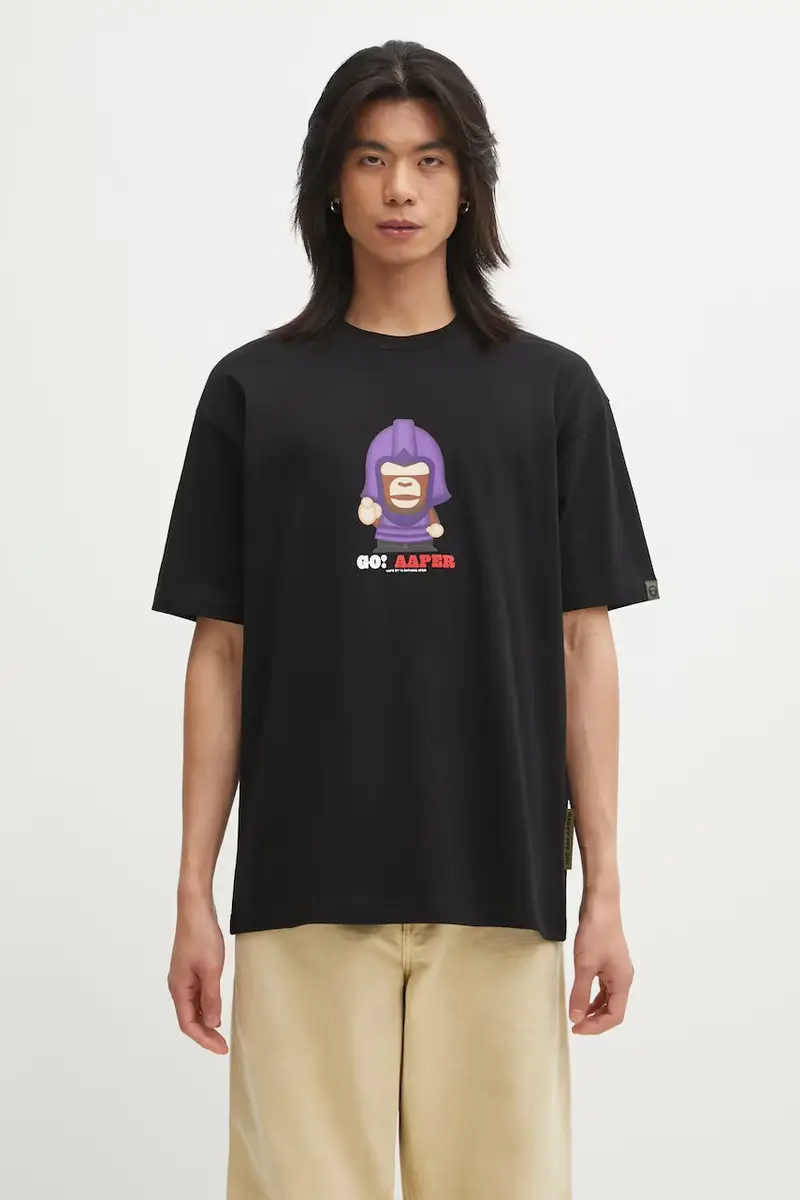 AAPE T-shirt Uomo Nero 3816990