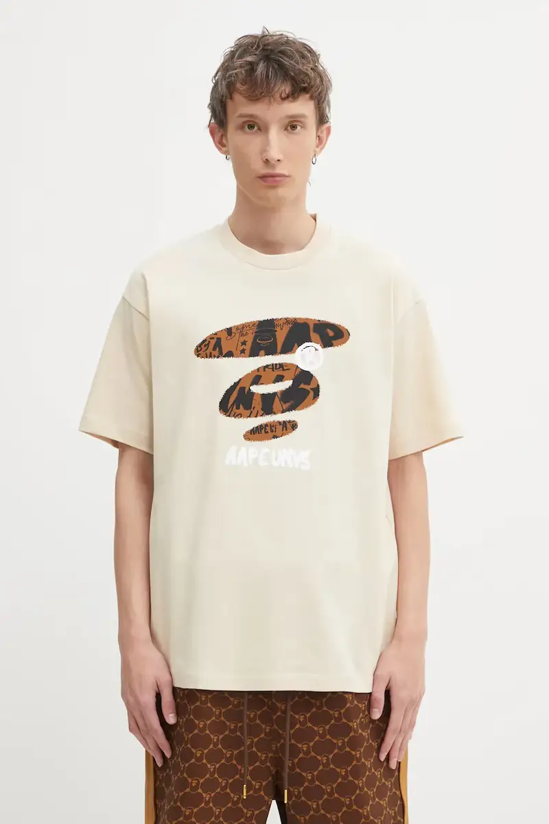 AAPE T-shirt Uomo Beige 3740168