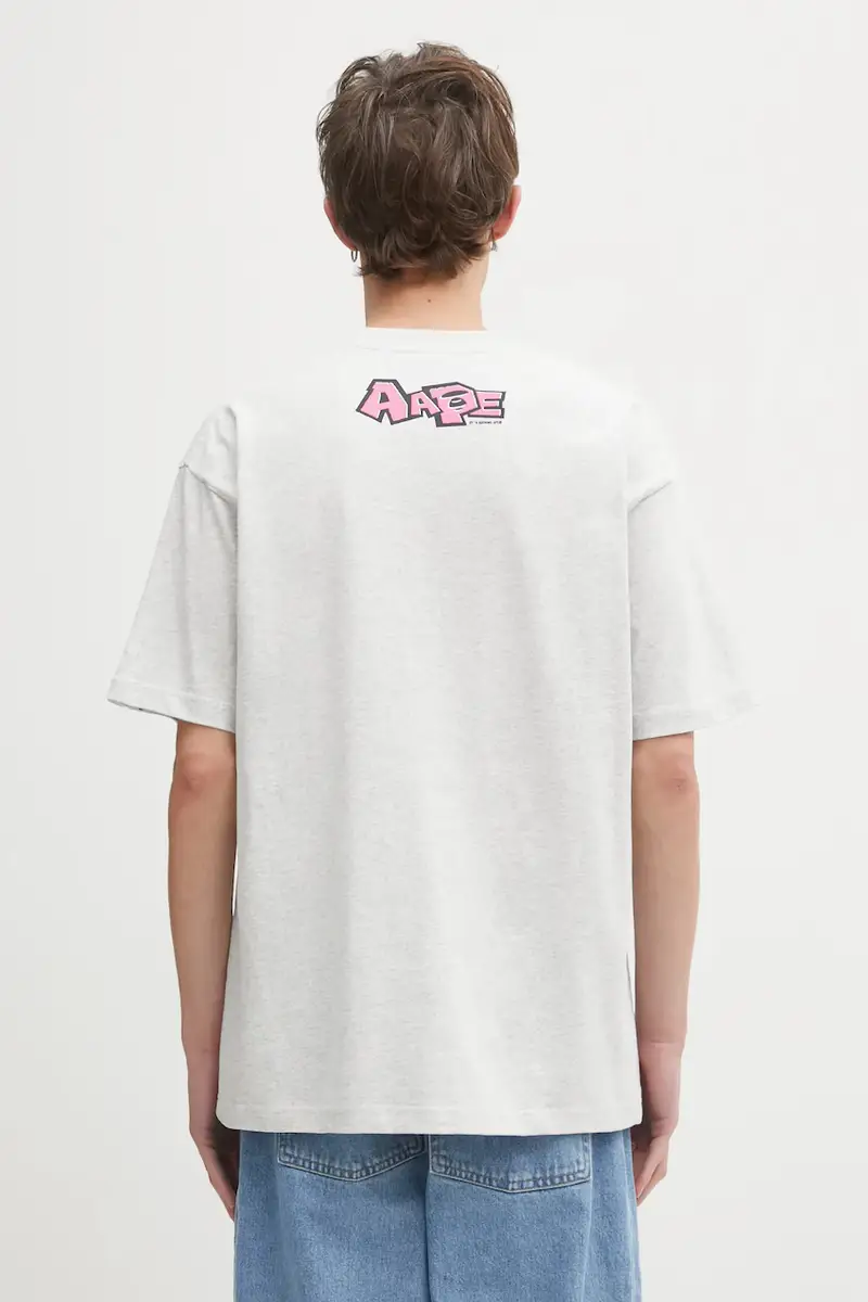 AAPE T-shirt Uomo Grigio 3798535 miniatura 3