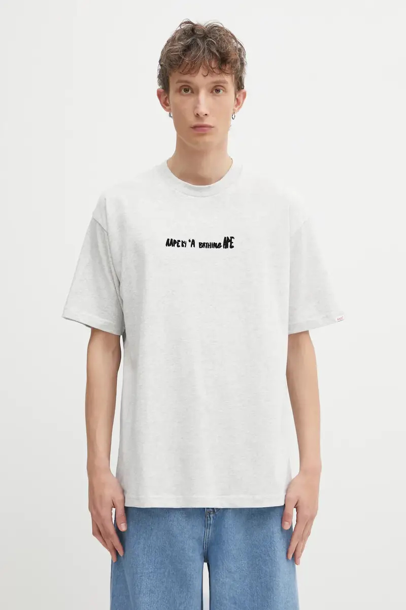 AAPE T-shirt Uomo Grigio 3798533 miniatura 3