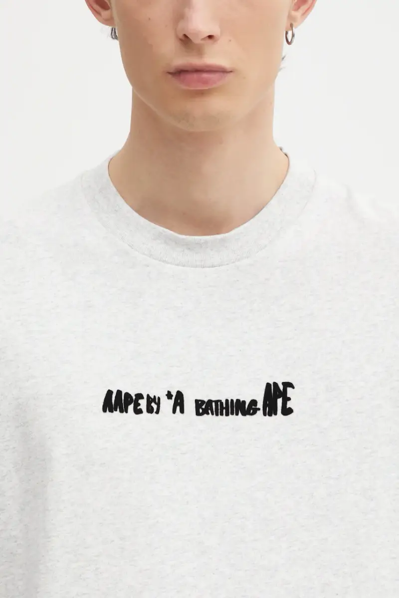 AAPE T-shirt Uomo Grigio 3798533 miniatura 4