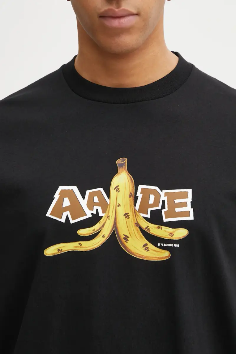 AAPE T-shirt Uomo Nero 3798665 miniatura 4