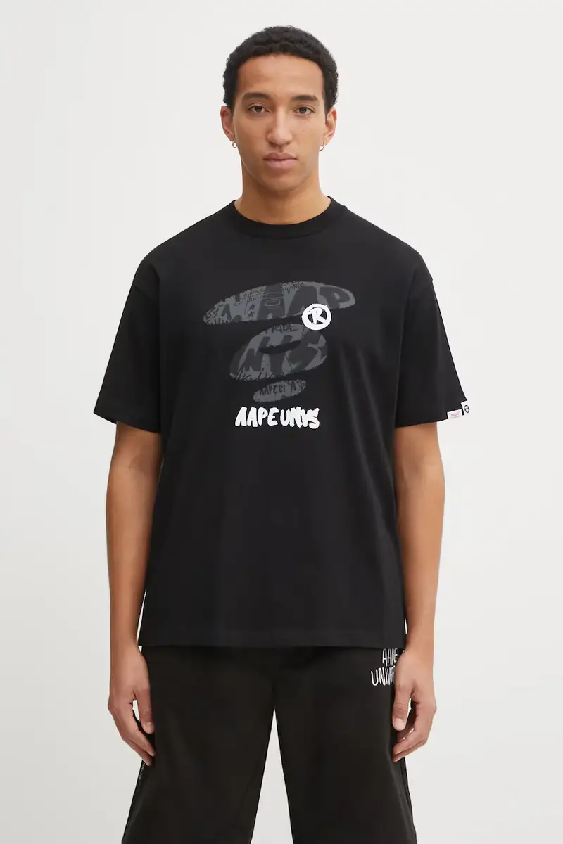 AAPE T-shirt Uomo Nero 3754006