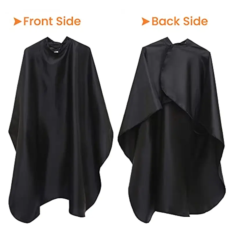 aashta® mantella parrucchiere taglio capelli, mantella barbiere leggera, mantella taglio parrucchiere professionale e uso domastico chiusura a bottoni 143 * 126 miniatura 2