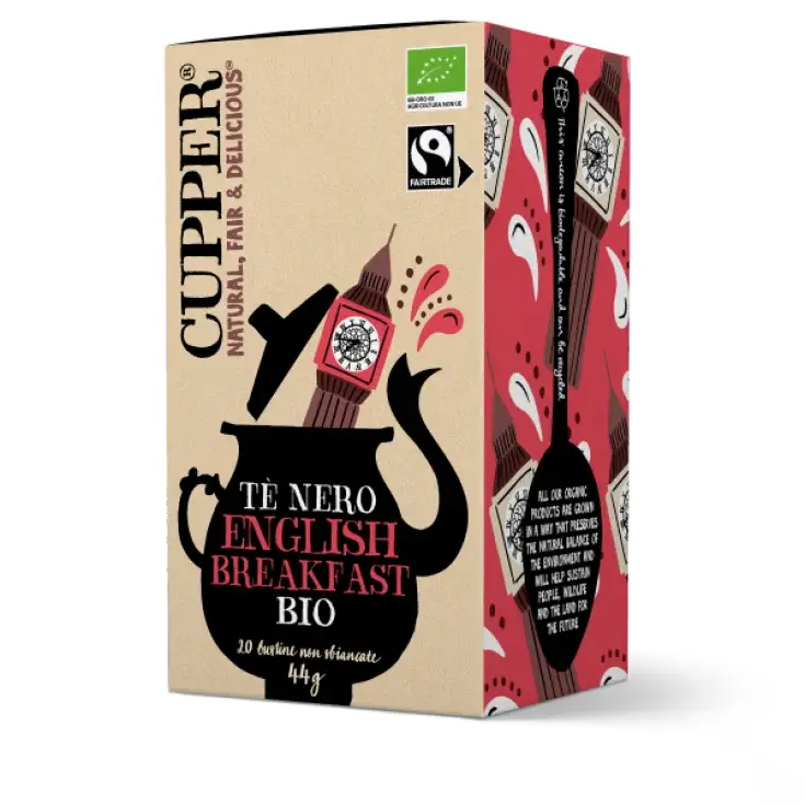 srl English Breakfast Tè Nero Biologico Cupper® 44G