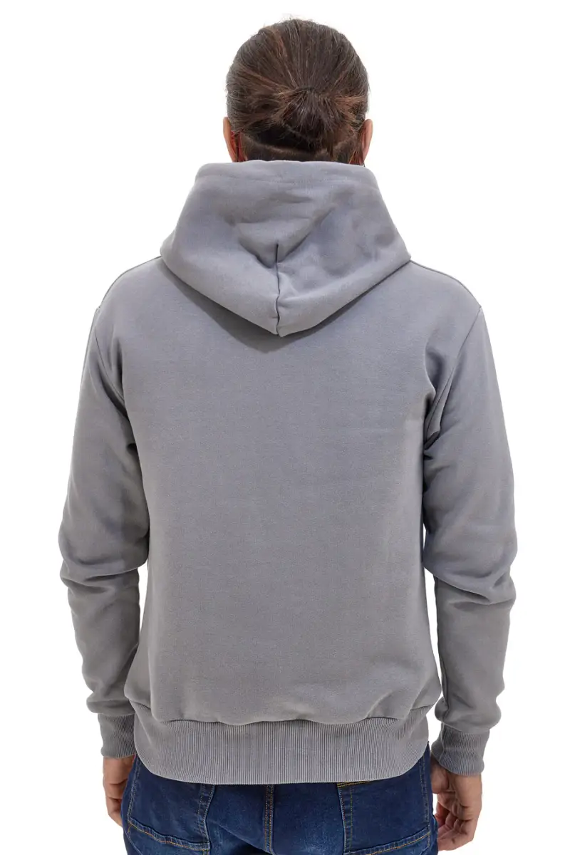 Felpa grigia con cappuccio logo frontale Abarth AH025CP [IRON] miniatura 4