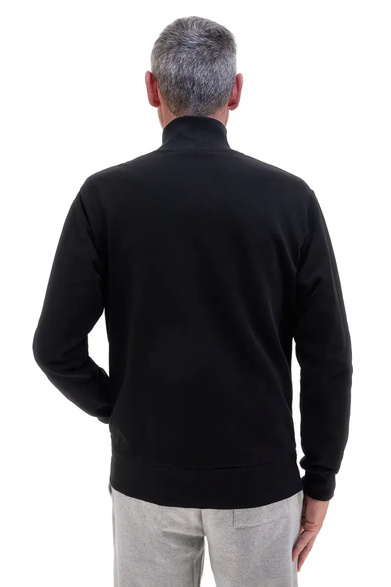 Felpa nera full zip 100% cotone Abarth AH002ZP [NERO] miniatura 4