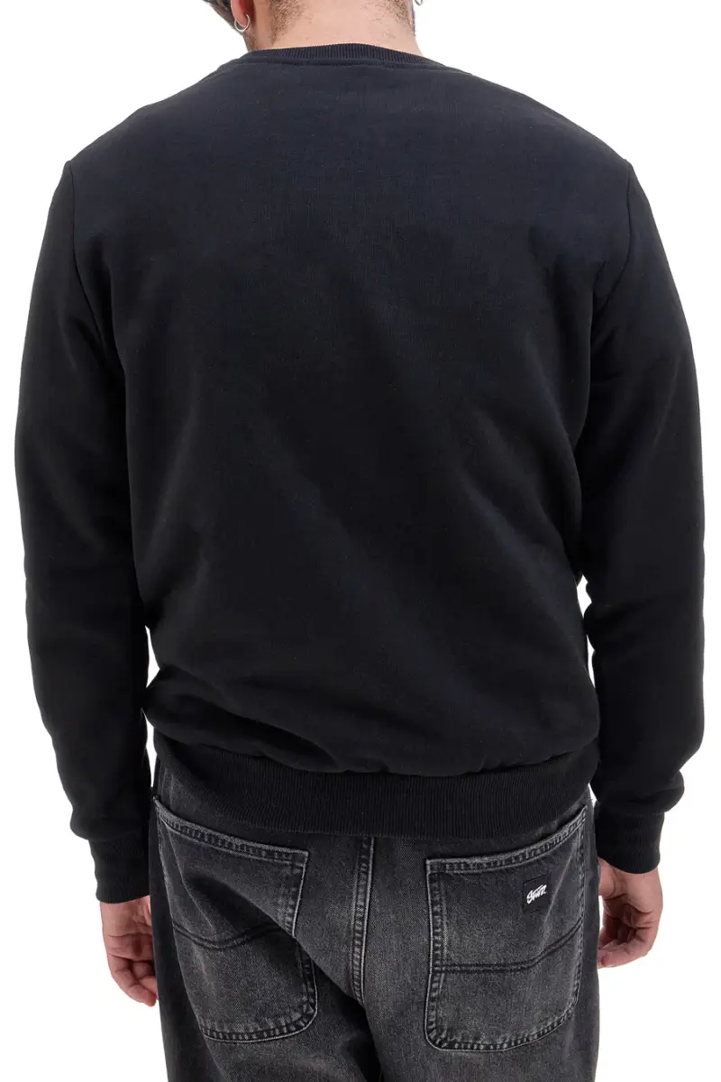 Felpa Nera Girocollo Senza Cappuccio Abarth AH25FW306 [NERO] miniatura 3