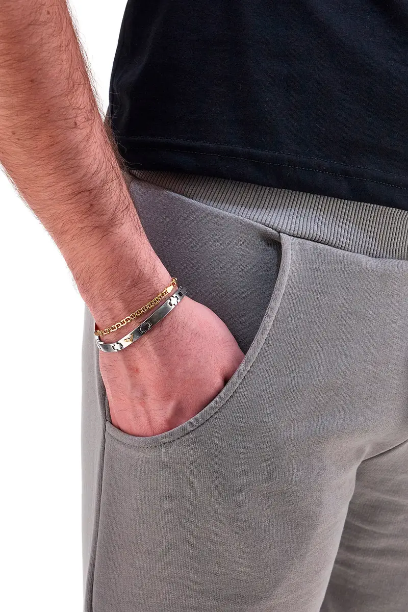 Pantaloncini Grigi in Cotone con Coulisse ABARTH AH26SS091 [IRON] miniatura 2