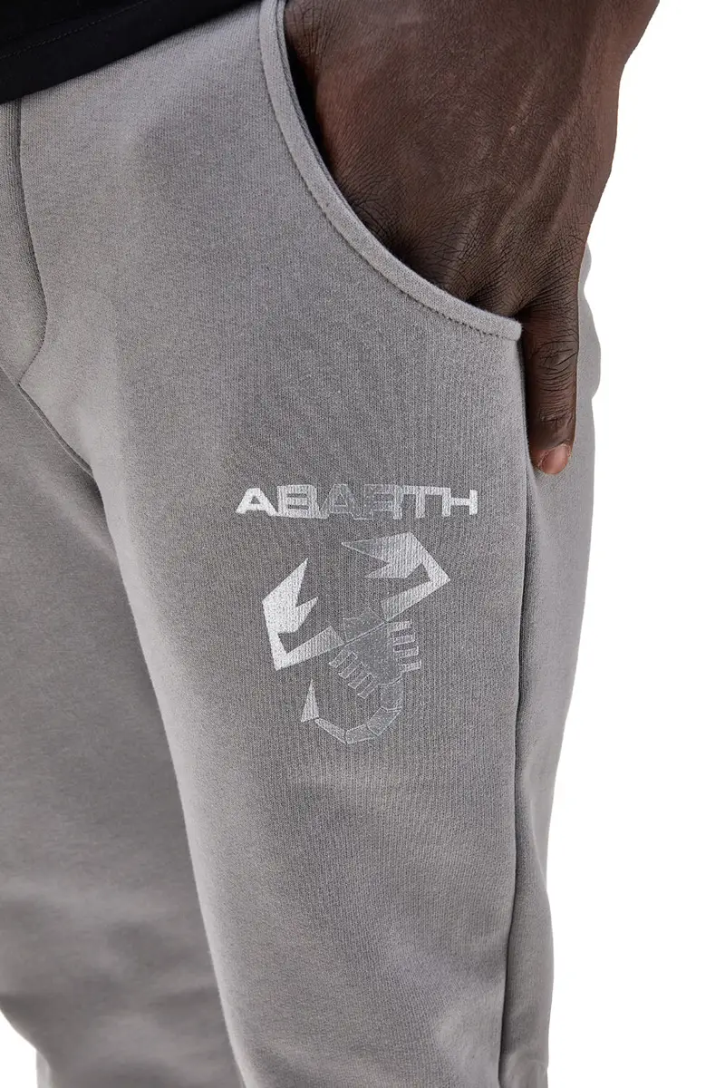 Pantaloni jogger grigi con logo stampato Abarth AH025PA [IRON] miniatura 5