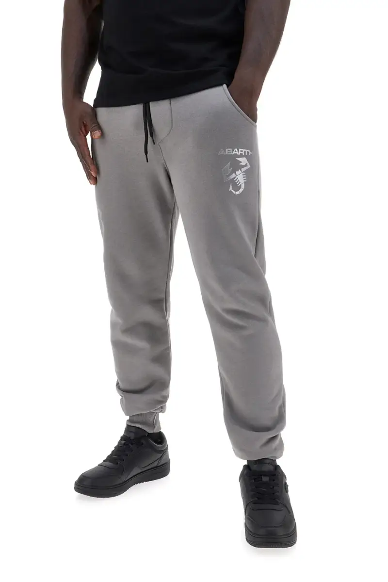 Pantaloni jogger grigi con logo stampato Abarth AH025PA [IRON]