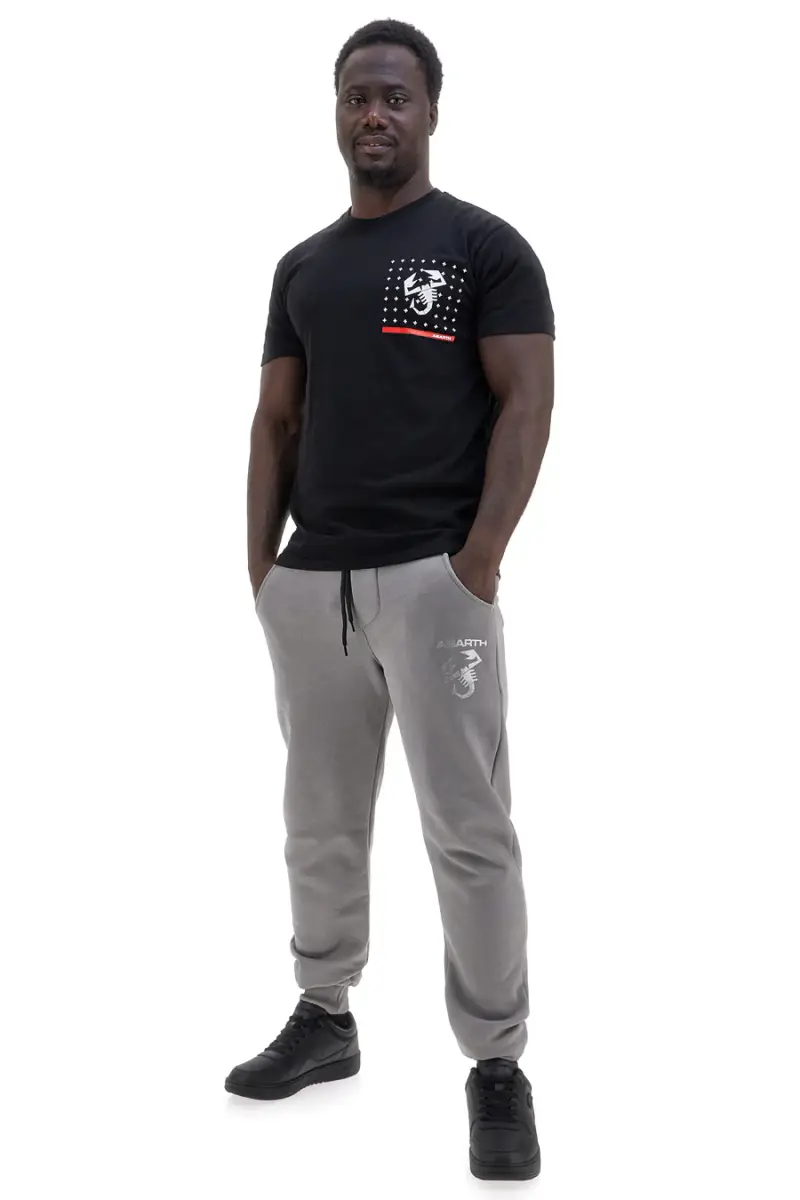 Pantaloni jogger grigi con logo stampato Abarth AH025PA [IRON] miniatura 2