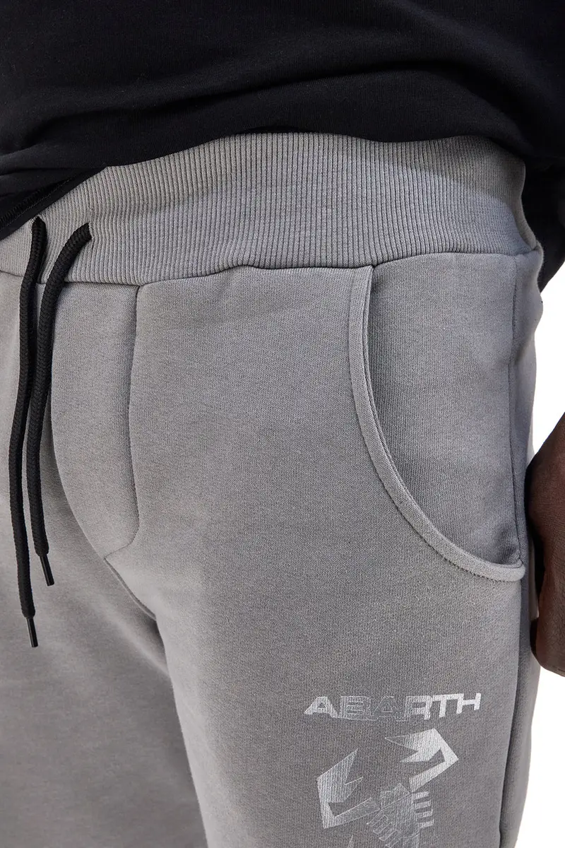 Pantaloni jogger grigi con logo stampato Abarth AH025PA [IRON] miniatura 4