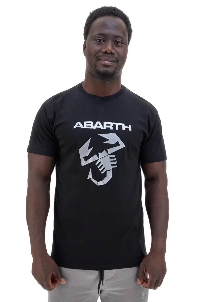 T-shirt nera con logo scorpione Abarth AH023TEA [NERO]