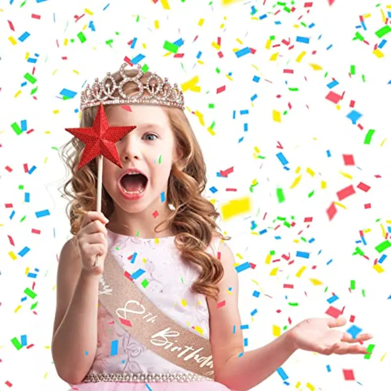 Abeillo 8 Anni Coroncina Compleanno, Corona 8 Anni Ragazza, 'It's My 8th Birthday' Sash con Cristallo Strass Corona, Fascia Compleanno per Feste di Compleanno, Set di Decorazione per Il 8 Anni miniatura 2
