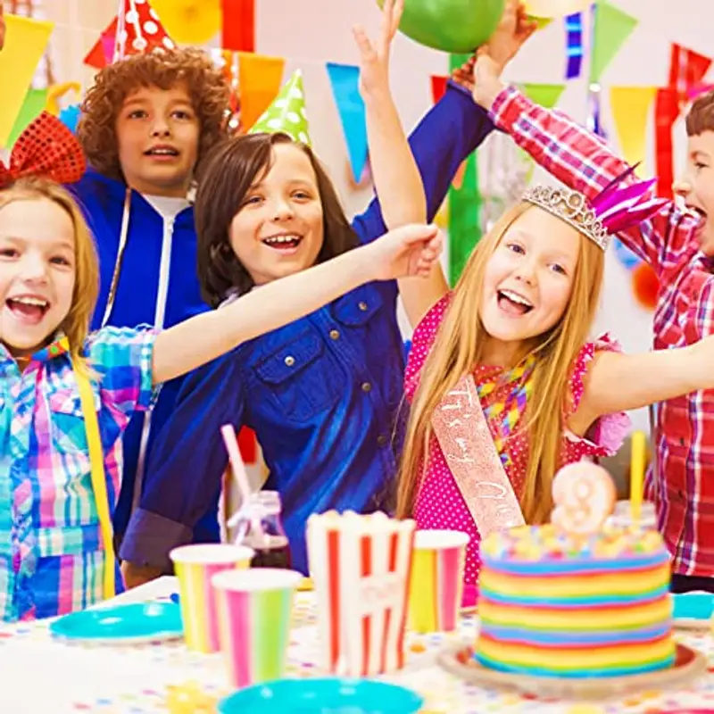 Abeillo 9 Anni Coroncina Compleanno, Corona 9 Anni Ragazza, It's My 9 th Birthday' Sash con Cristallo Strass Corona, Fascia Compleanno per Feste di Compleanno, Set di Decorazione per Il 9 Anni miniatura 2