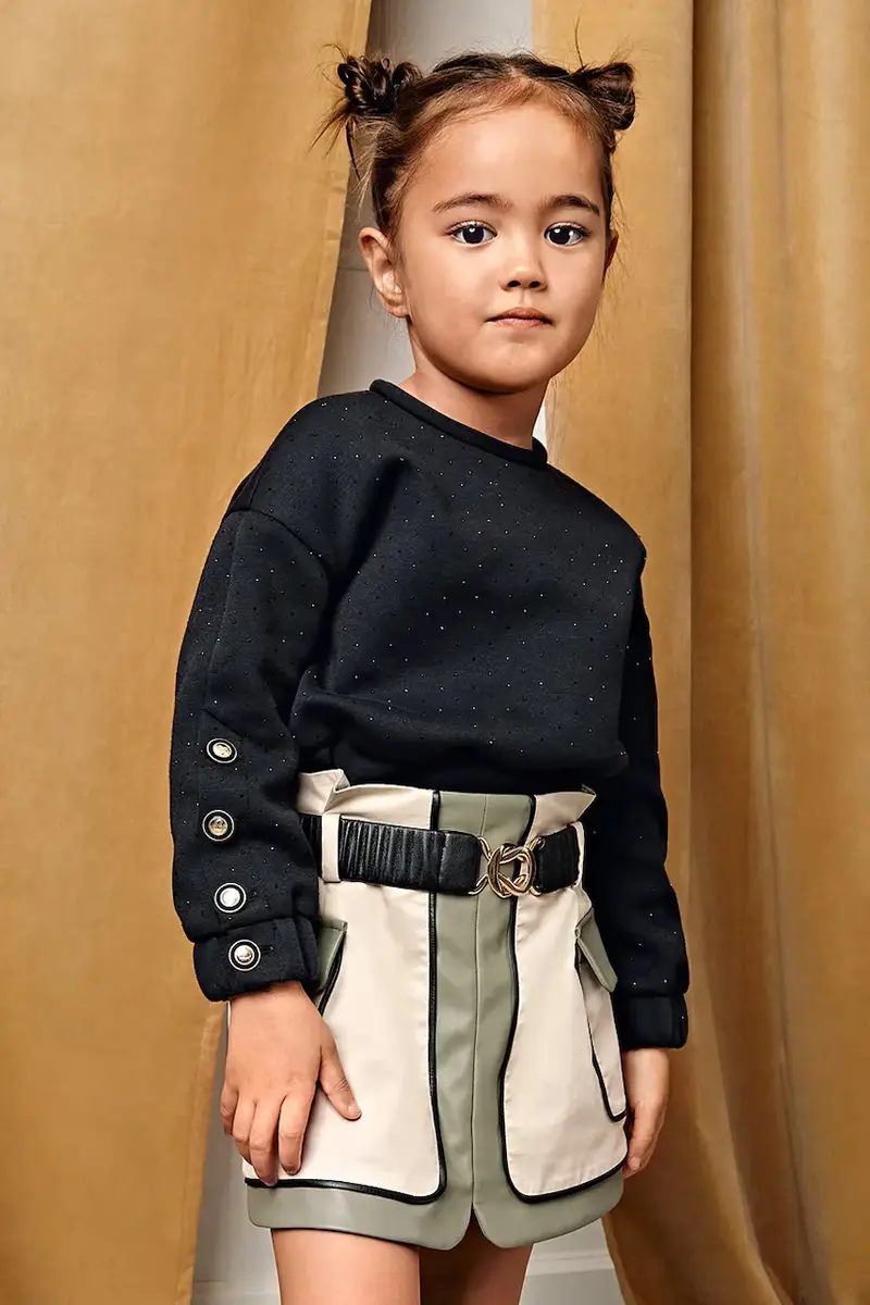 Abel & Lula Gonna Verde per Bambina miniatura 5